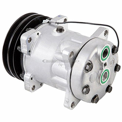 BuyAutoParts 60-02442NA - Compresor de CA y embrague de doble correa en V de 5.512 in, sustituye a Sanden SD7H15HD 7952 8088 5308 8040 8056 9571 12 V