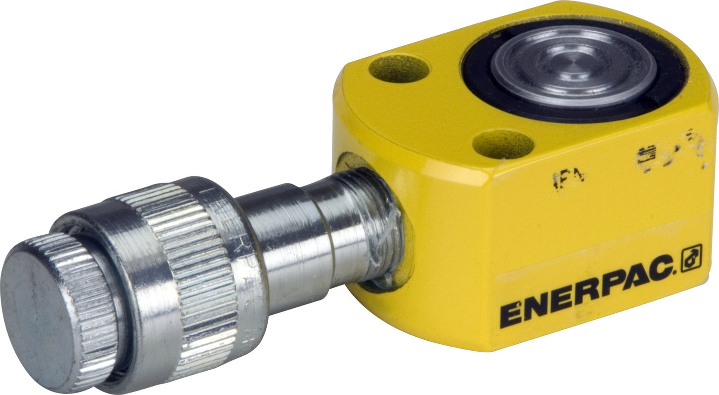 Enerpac RSM-50 Flat Jac Cilindro hidráulico de baja altura de efecto único con capacidad de 5 toneladas, puerto único, longitud de carrera de 0.25 pulgadas