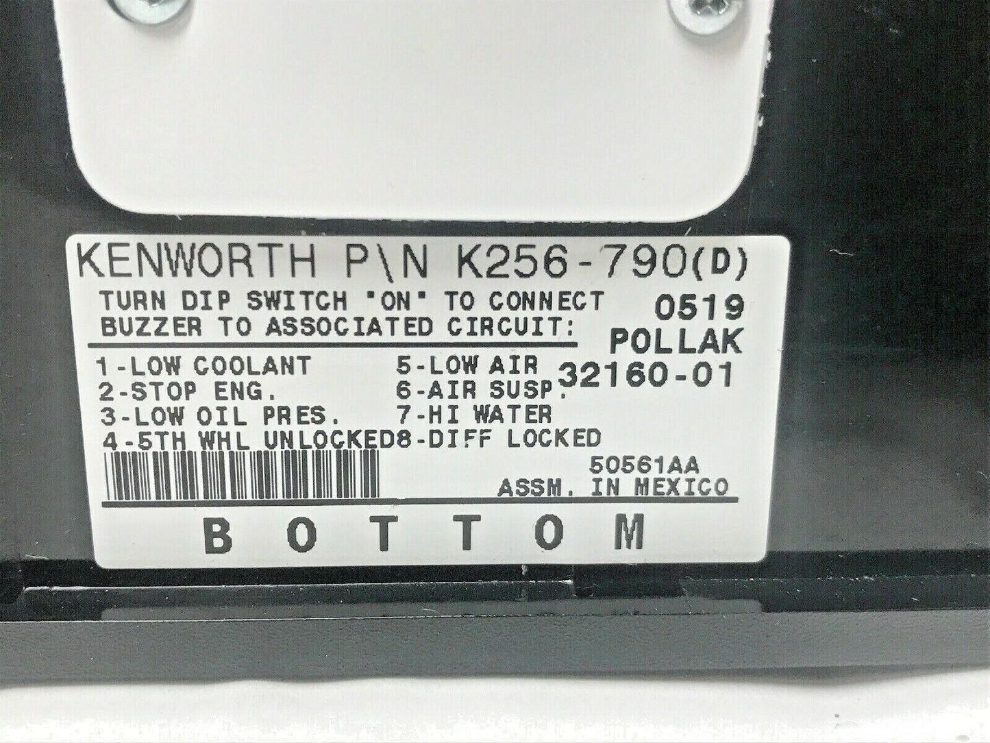 PACCAR OEM KENWORTH 16 WAY WARNING INDICATOR LIGHT MODULE ~ K256-790