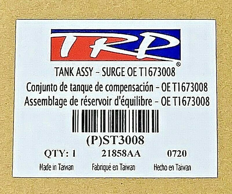 TRP KENWORTH / PETERBILT RADIATOR SURGE TANK ASSEMBLY OE T1673008 , ST3008