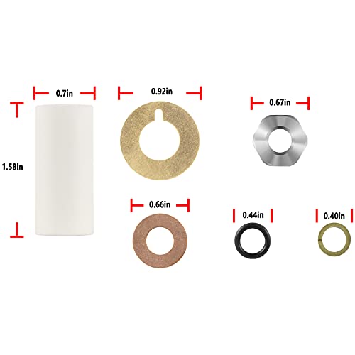 Yoursme AR2546 Kit de pistón de bomba para Annovi Reverberi 18 mm RK, RKA, RKV