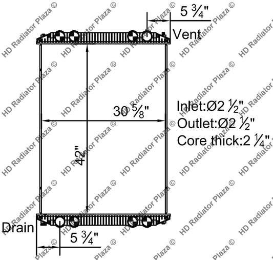Radiator For Freightliner 03-07 Century Class CST 112 120 Columbia FLD120 M2