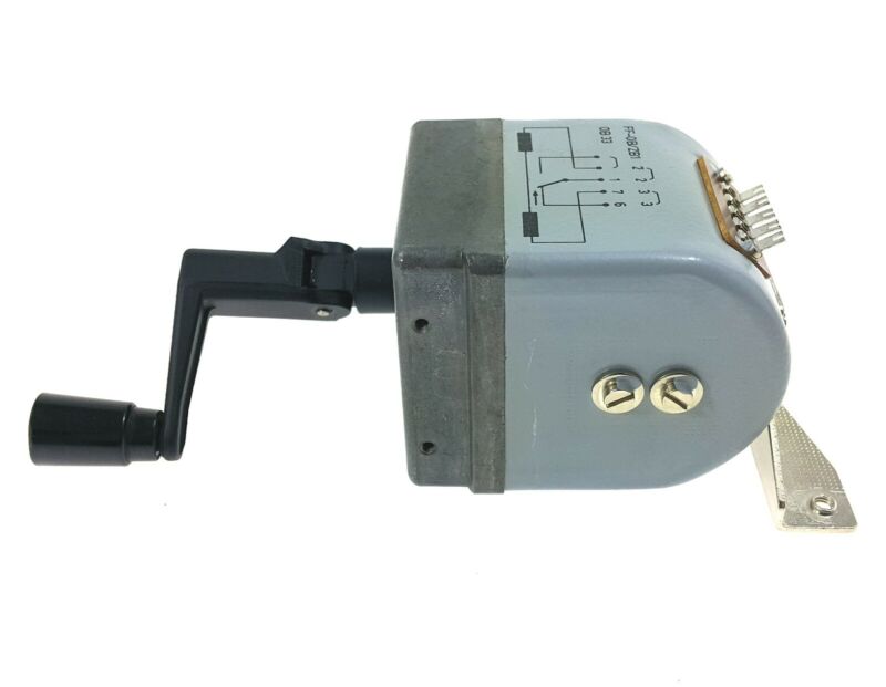 MANIVELA TELÉFONO-RADIO DINAMO GENERADOR POTENCIA INDUCTOR ALTERNADOR