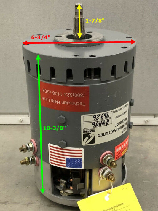 CAT LIFT TRUCKS MCFA PROMATCH FORKLIFT MOTOR REMAN or DIY ELECTRIC CAR GO-KART