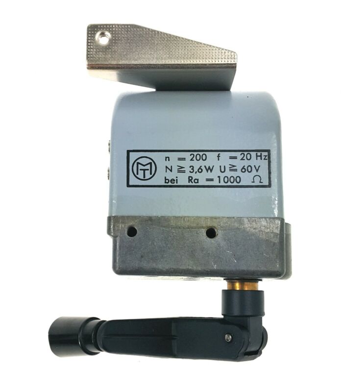 MANIVELA TELÉFONO-RADIO DINAMO GENERADOR POTENCIA INDUCTOR ALTERNADOR