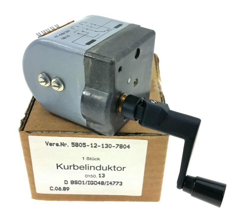 MANIVELA TELÉFONO-RADIO DINAMO GENERADOR POTENCIA INDUCTOR ALTERNADOR