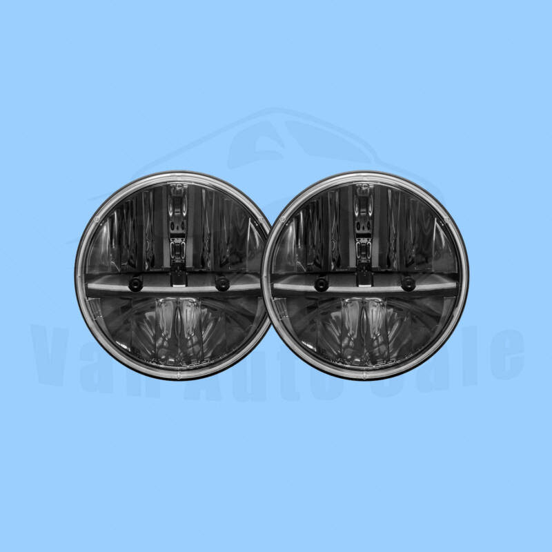 LED 7 Round w/ PWM Adaptors Headlights RIGID 55000