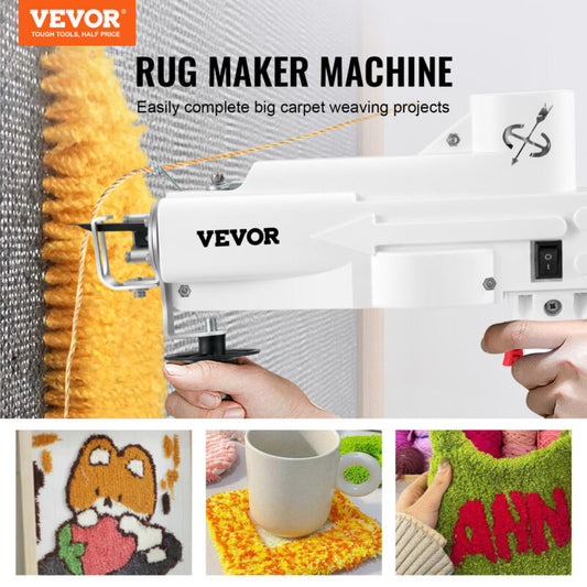 VEVOR Electric Rug Tufting Gun Carpet Weaving Machine Kit Speed Adjustable