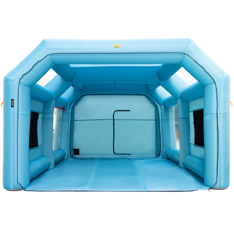 Cabina de pintura inflable VEVOR, tienda de pintura para coche, sistema de filtro de 26x15x10 pies, 2 sopladores CQZP-4984