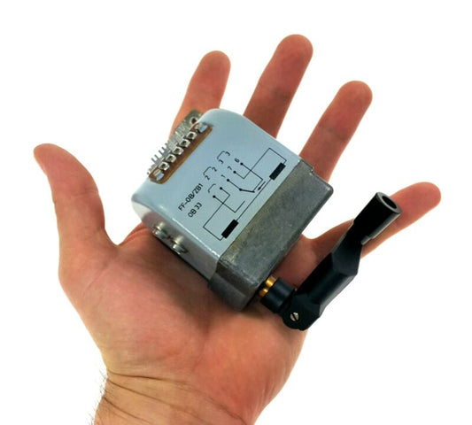 MANIVELA TELÉFONO-RADIO DINAMO GENERADOR POTENCIA INDUCTOR ALTERNADOR