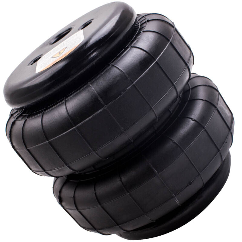 4 Pieces Heavy Duty 2500lb 1/2"NPT Double Bellow Air Suspension Spring Bag