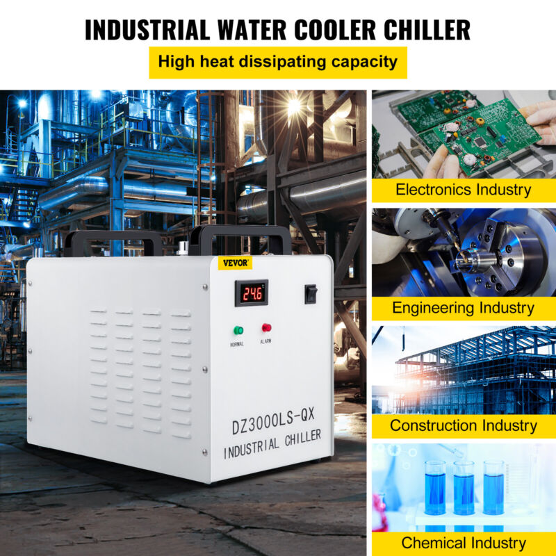 VEVOR Laser Industrial Water Chiller CW-3000 for CO2 Cutter Tubes Laser Engraver