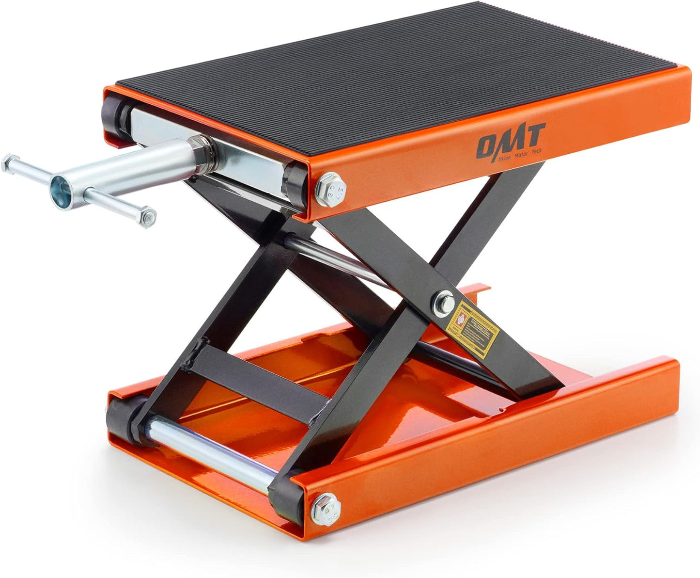 Orion Motor Tech Soporte Central de Gato de Tijera para Elevación de Motocicleta Rango Altura de 10-36 CM, Motocicletas de hasta 1/2 Ton Ser Aplicable (Gris)