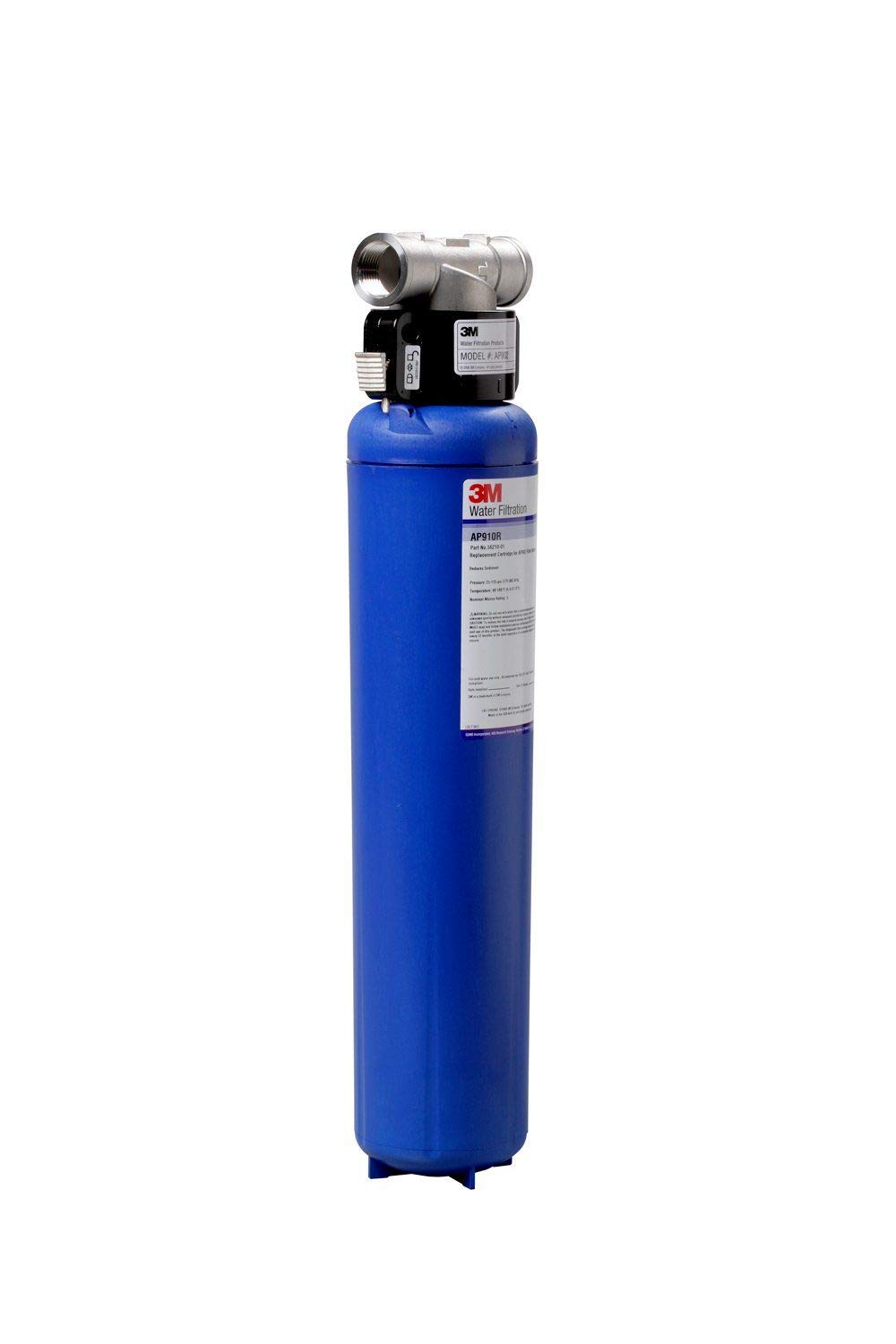 3M Aqua-Pure Sistema de filtro de agua sanitario de cambio rápido AP902, reduce los sedimentos Sistema de filtración de agua