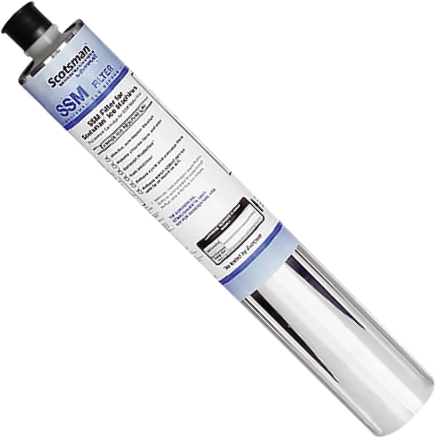 Scotsman SSMRC1 SSM Plus Filtro de agua de repuesto para máquina de hielo (para SSM1-P, SSM2-P y SSM3-P) - 0,5 micras, NSF, 2 x 2 x 14 pulgadas