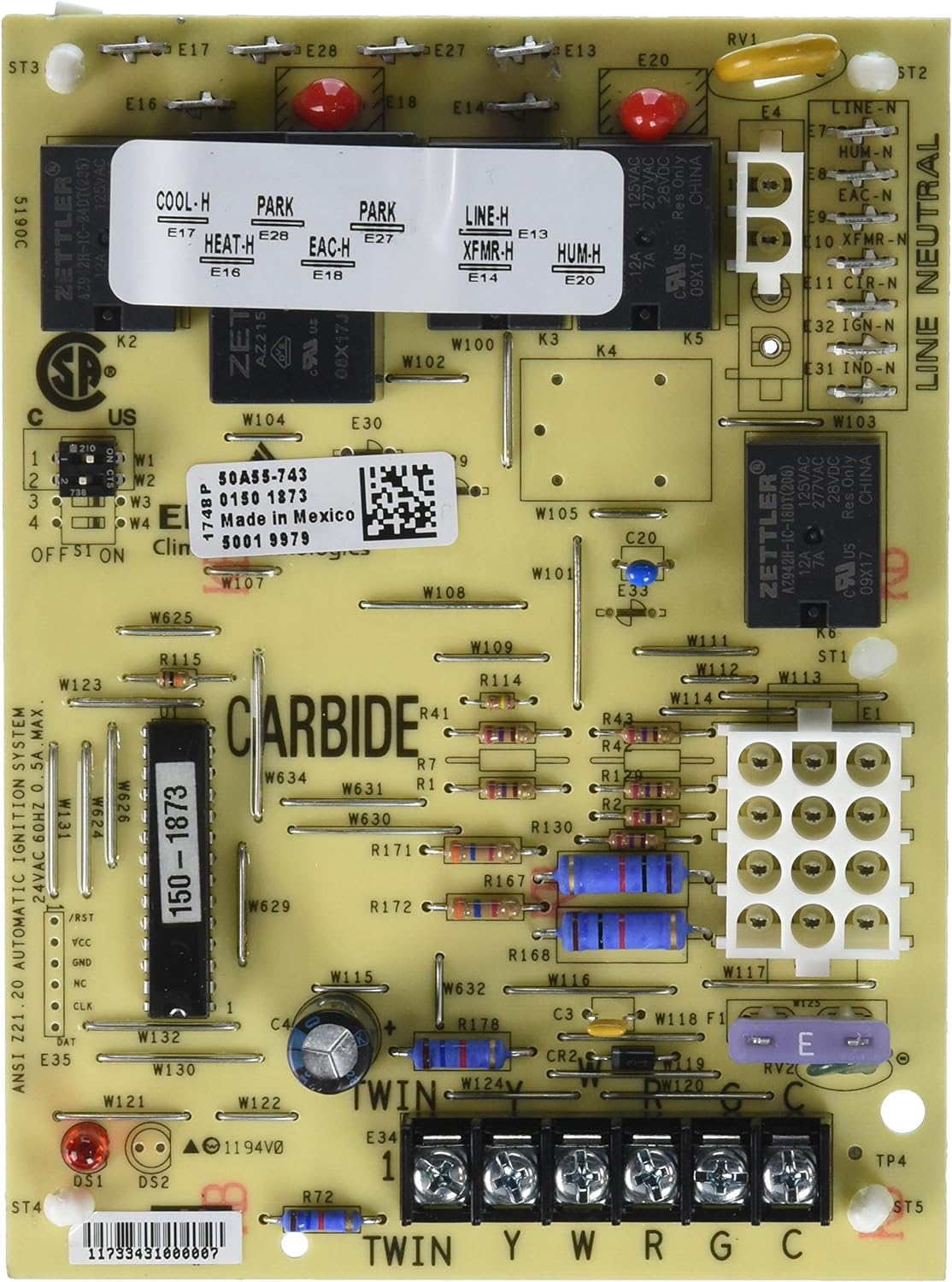 White Rodgers 50A55-743 - Tabla de control