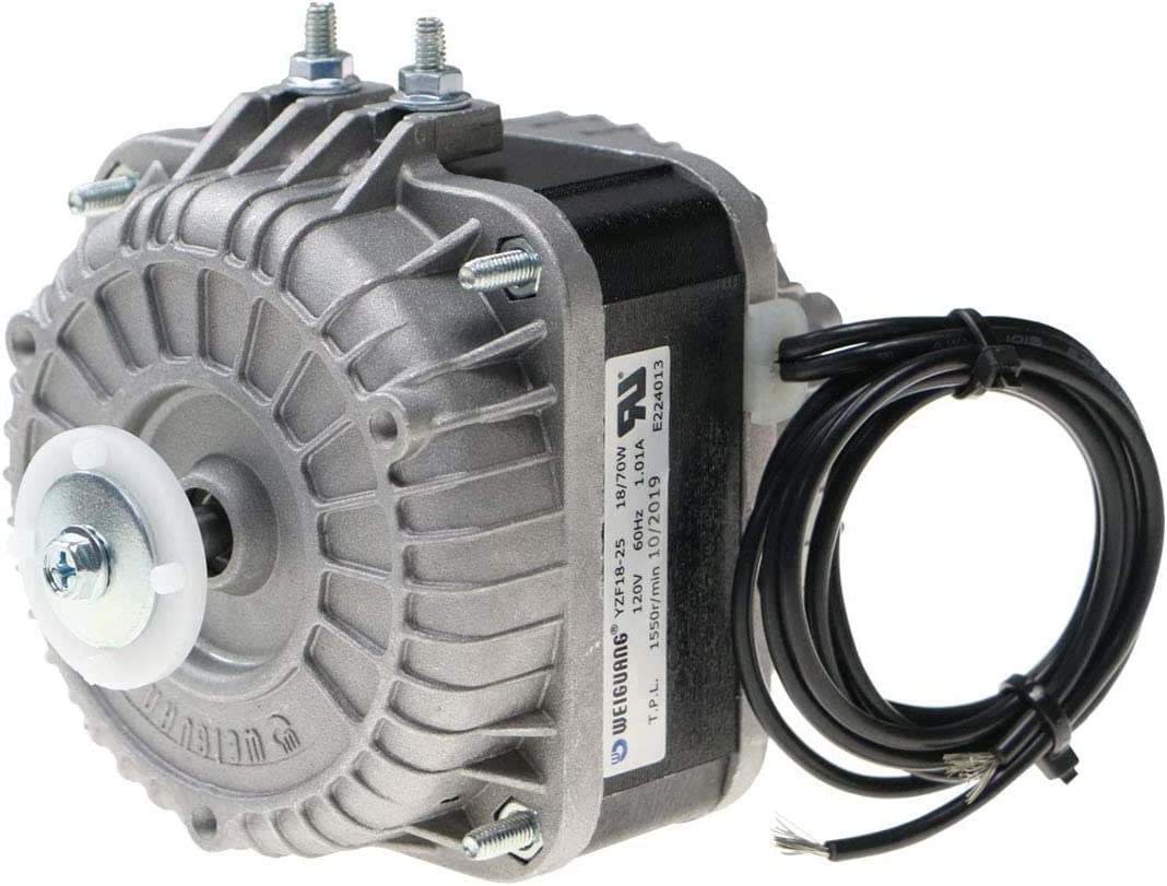 Motor de poste sombreado de 120 V, 60 Hz, 1.01 A, 18 W, motor de ventilador de CA para pequeños equipos de ventilación, evaporador de radiador de equipo de refrigeración (YZF18-25) YZF18-25