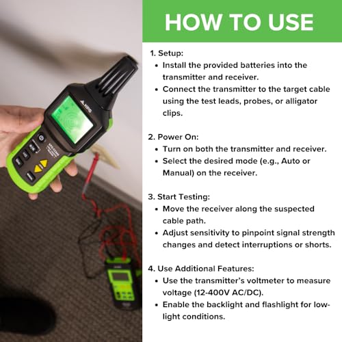 KPS -CC840 Advanced Wire Tracker - Herramienta de detección de cables y tuberías de precisión