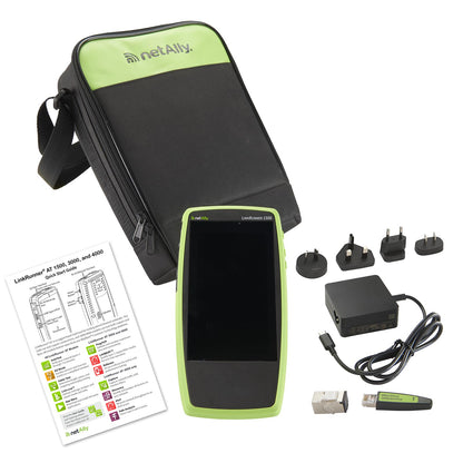 NetAlly LinkRunner AT 1500 Essential Network & Cable Tester | Prueba automática rápida de 8 pasos, PoE + carga, ping, Switch, VLAN, DHCP, DNS, puerta de enlace | Resultados fiables y estandarizados para la validación diaria de red