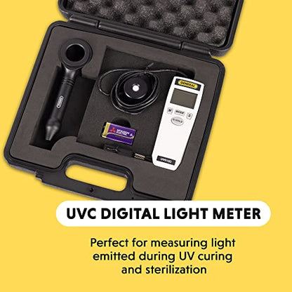 General Tools Medidor de luz ultravioleta UVC digital UV512C, 220 a 270 nM