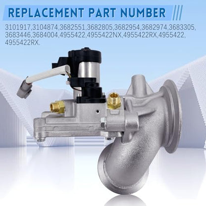 3104874 3682805 4955422RX Válvula de servicio pesado para ISX 2004-2007 Cummins 12.7L 14.0L 14.9L Compatible con 2003-2007 Peterbilt 379