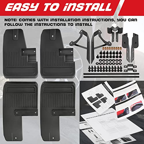 Guardabarros para accesorios Ford Bronco 2021 2022 (4 unidades)