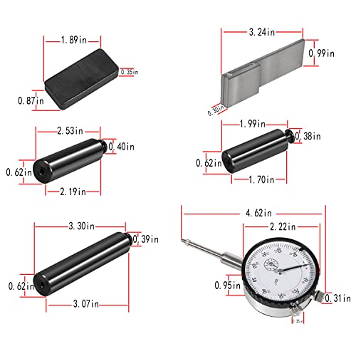 11001 Kit de herramientas de servicio de comprobador de profundidad de piñón diferencial apto para pernos GM 10-14, para Ford 7.5 pulgadas, 8 pulgadas, 8.8 pulgadas, 9 pulgadas, para Dana 30-80, para