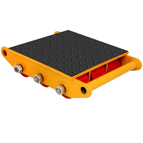 Patines de máquina de alta resistencia, maquinaria de patinaje rodante con cinturón antideslizante, motor de maquinaria para equipos de mudanza industrial, 15T/33000lbs