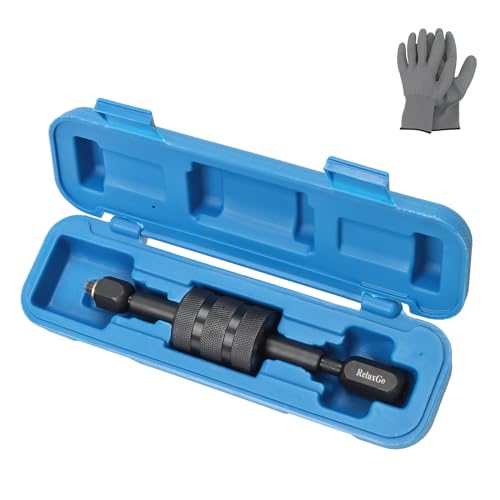 Herramienta extractor de inyector diesel con martillo deslizante, removedor de inyector de carril común con adaptador de rosca M8, M12, M14