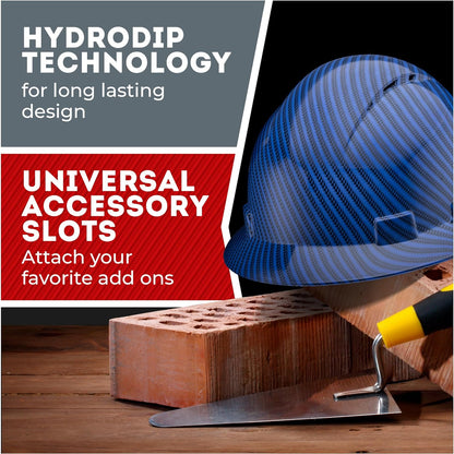 Acerpal Casco duro OSHA con diseño de fibra de carbono ventilada de ala completa con suspensión de 6 puntos (opciones 1)