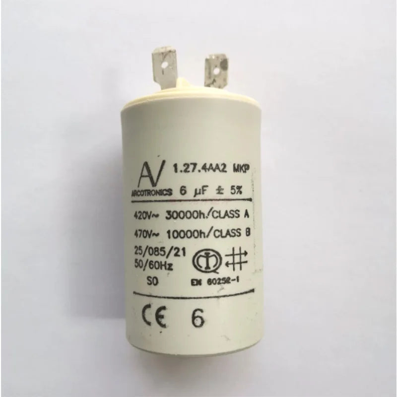 Condensador de arranque ARCOTRONICS 1.27.4AA2 MKP 6uF/5uF/8uF/3.5uF específico de ABB