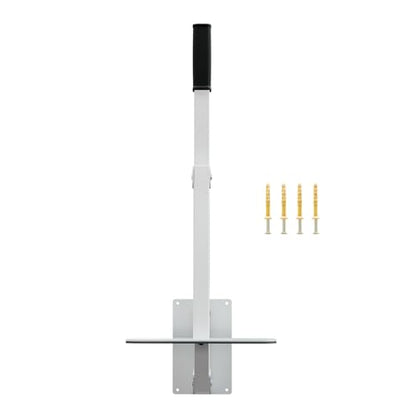 Compactador manual de basura, montado en la pared, compactador de basura en Wheelie, herramienta de compresor de basura de acero resistente para cocina, jardín, restaurante, color blanco