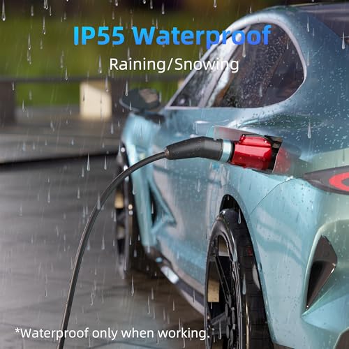 Adaptador Tesla a J1772, MAX 80 amperios y 250 V apto para todos los adaptadores J1772 EV adecuados para cargadores de destino Tesla, conectores móviles, conexiones de alta potencia y conectores de