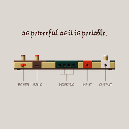 teenage engineering K.O. II sampler, caja de ritmos y secuenciador con micrófono incorporado y efectos (EP-1320)