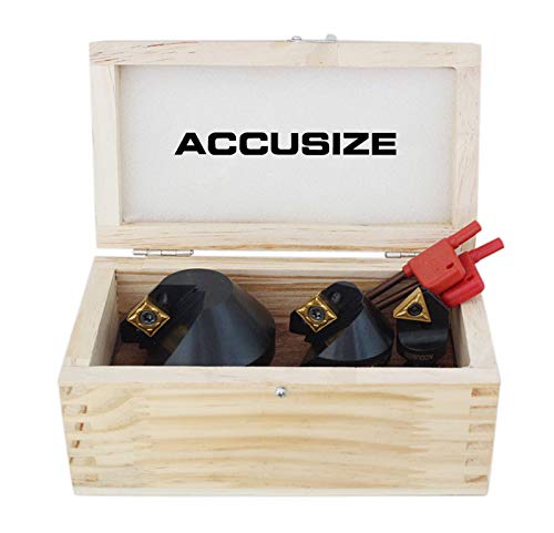 Accusize Industrial Tools, Avellanadores de carburo indexables de 82 grados de 1/4'', 1/2'' y 1-1/4", 0046-0982