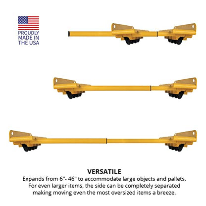 Rhino Cart All Terrain Mover - Carro rodante móvil todo terreno para aparatos pesados, muebles y manejo de materiales de construcción con capacidad de carga de 2,000 libras, ocho ruedas de uretano