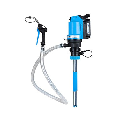 Macnaught BOP20 Kit de bomba de transferencia de aceite de cubo de 5 galones con batería Todo lo necesario para bombear aceite, ATF o refrigerantes.