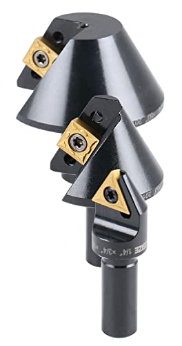 accusizetools - 3 pcs/set avellanador cónico de carburo indexable Set 60 grados, 1/10,2 cm 1/5,1 cm 1 - 1/10,2 cm # 0046 - 0960