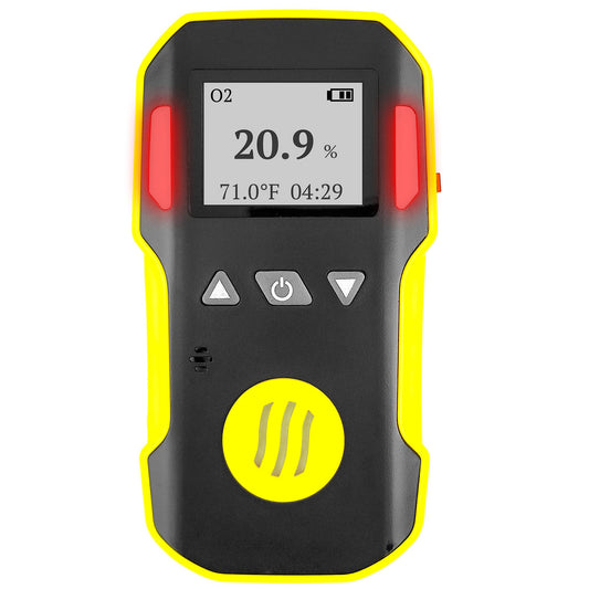FORENSICS DETECTORS - Detector de oxígeno de Forensics | Calibración y certificado NIST de EE. UU. | A prueba de polvo y explosiones | Recarga USB | Alarmas de sonido, luz y vibración | 0-30% O2 | Model: FD-90A-O2