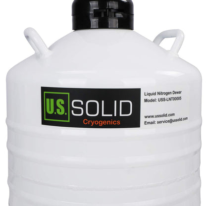 U.S.SOLID contenedor de nitrógeno líquido de 3 litros, tanque LN2 con frascos Dewar criogénicos con correas, bolso de transporte para 6 frascos