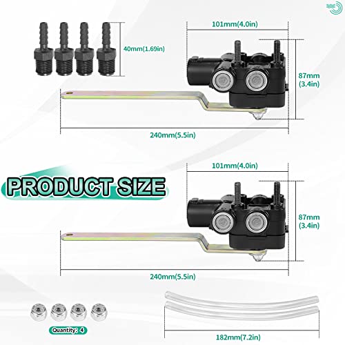 Válvula de control de nivelación de altura de aire compatible con Ford Freightliner Volvo Kenworth 1614318000 XC455A687AA 3188710 52341-Q135 (2 unidades)