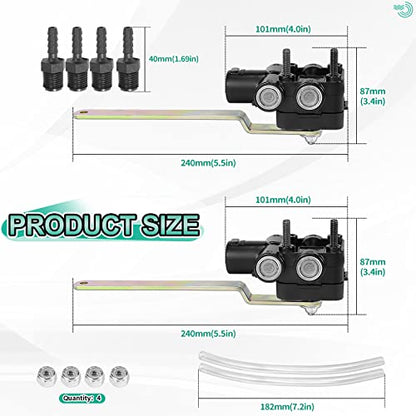 Válvula de control de nivelación de altura de aire compatible con Ford Freightliner Volvo Kenworth 1614318000 XC455A687AA 3188710 52341-Q135 (2 unidades)