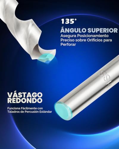 Orion Motor Tech Kit de Reparación de Roscas Helicoil, Herramienta de Reparación de Roscas M6x1.0 con Broca HSS y 30 Inserciones de Rosca, Internas con Estuche de Transporte