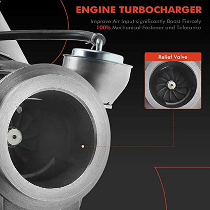 A-Premium Turbocompresor compatible con Caterpillar CAT C12 Detroit Diesel Truck Series 60 Engine 12.7L K31 Turbo Model