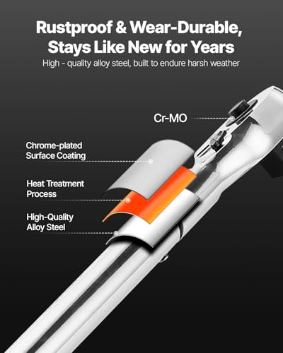 Llave dinamométrica de 3/4 pulgadas 100-600fFT.LB/136-814Nm, adaptador de 1 pulgada, haz dividido, 48 pulgadas de longitud, menos esfuerzo #HG-34600