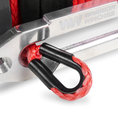 Warrior Winches Samurai 8,000 lbs 12v cabrestante eléctrico con cable de acero: perfecto para Jeep Wranglers, camiones, ATV y aventuras todoterreno. Controles inalámbricos