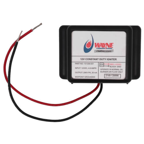 Wayne Combustion 101308-001 Ignitor CC 12 VDC 4.8a