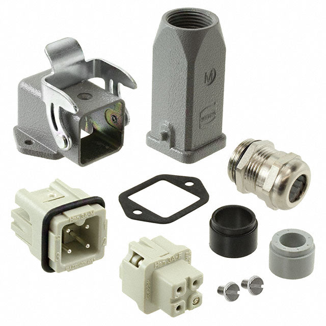 HARTING 10200030003 Han-Kit® Top-Hood, Side-Base 3+Ground