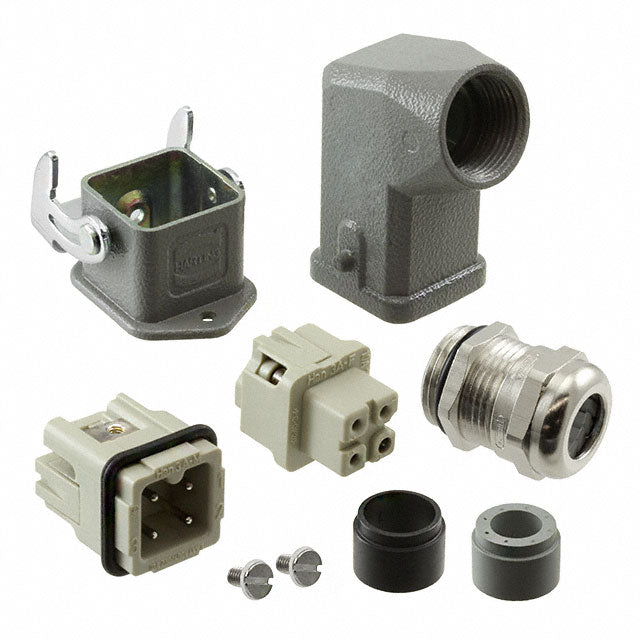 HARTING 10200030005 Han-Kit® Side-Hood, Bottom-Base 3+Ground