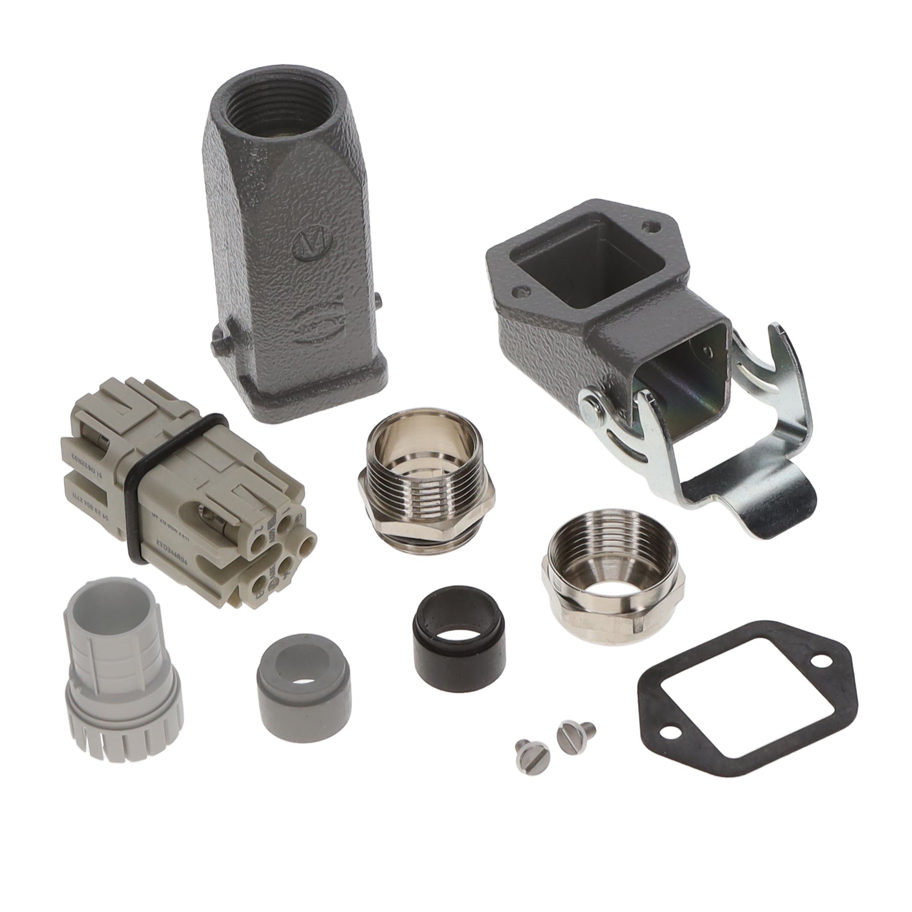 HARTING 10200040003 Han-Kit® Top-Hood, Side-Base 4+Ground